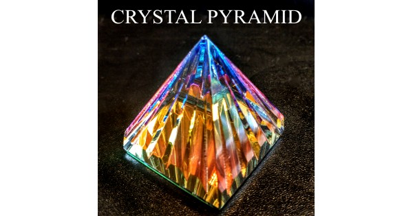 Grooved Crystal Pyramid