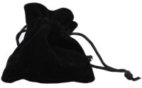 black velvet pouch